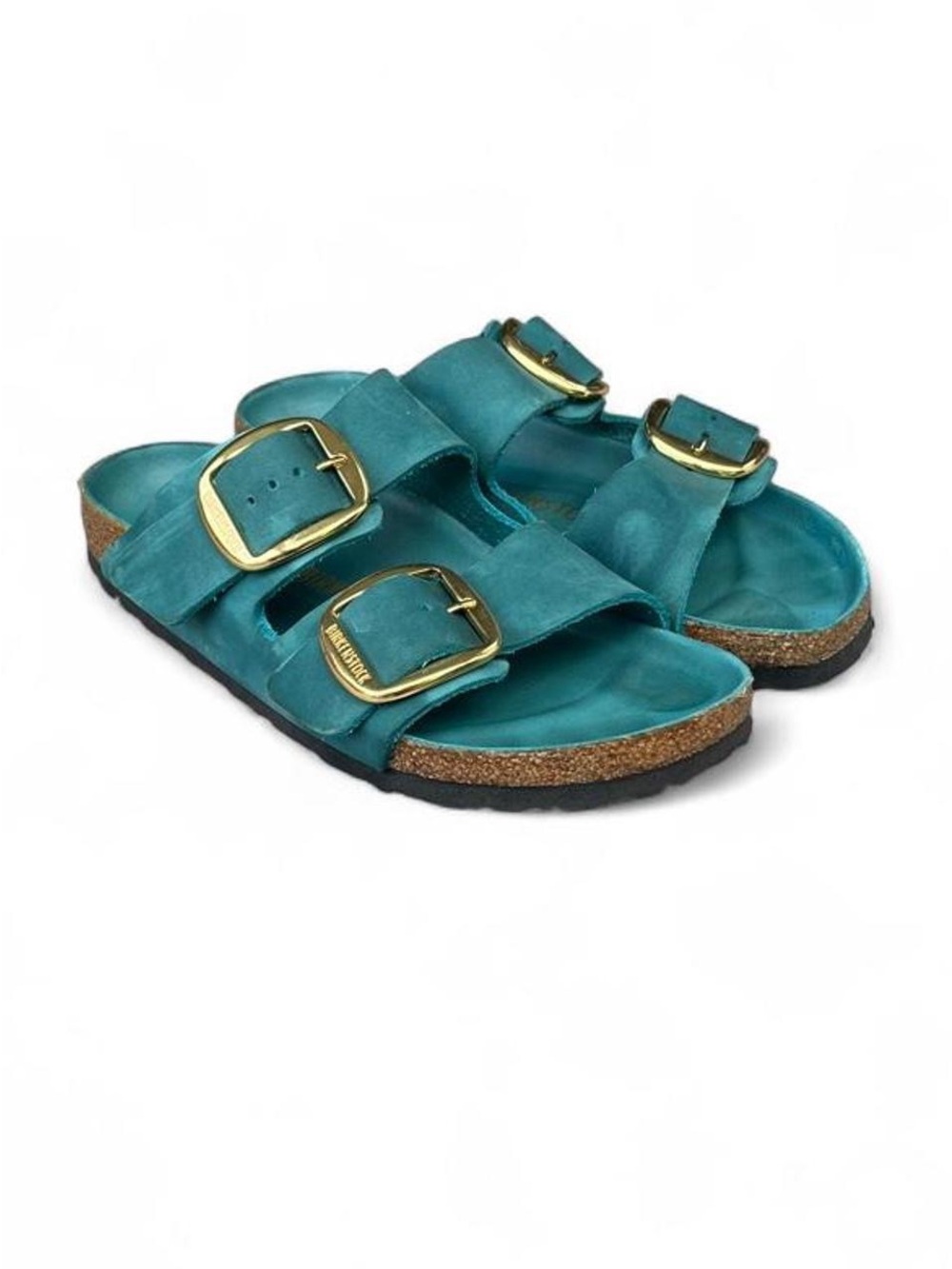 Birkenstock Arizona Big Buckle Oiled Leather Sandals Biscay Bay EU 38 US 7 N